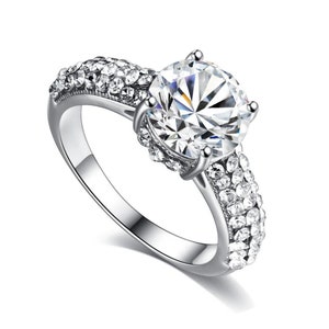 Cubic Zirconia Luxury Rings For Women, Jewelry Bridesmaid Gift image 4