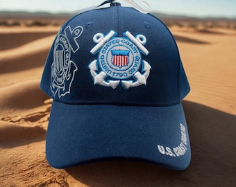 U.S Coast Guard Hat. USCG 1790 Blue Hat. Veteran Cap. Coast Guard