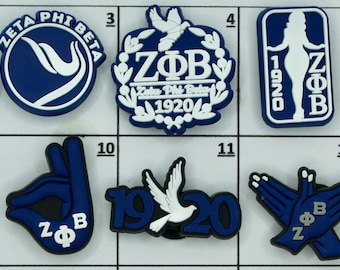 Zeta Phi Beta Shoe Charms. Zeta Phi Beta Sorority Charms. Sorority Greek Shoe Charm. Finer Woman Sorority. Sweet Sorority Finer Charm. Cute