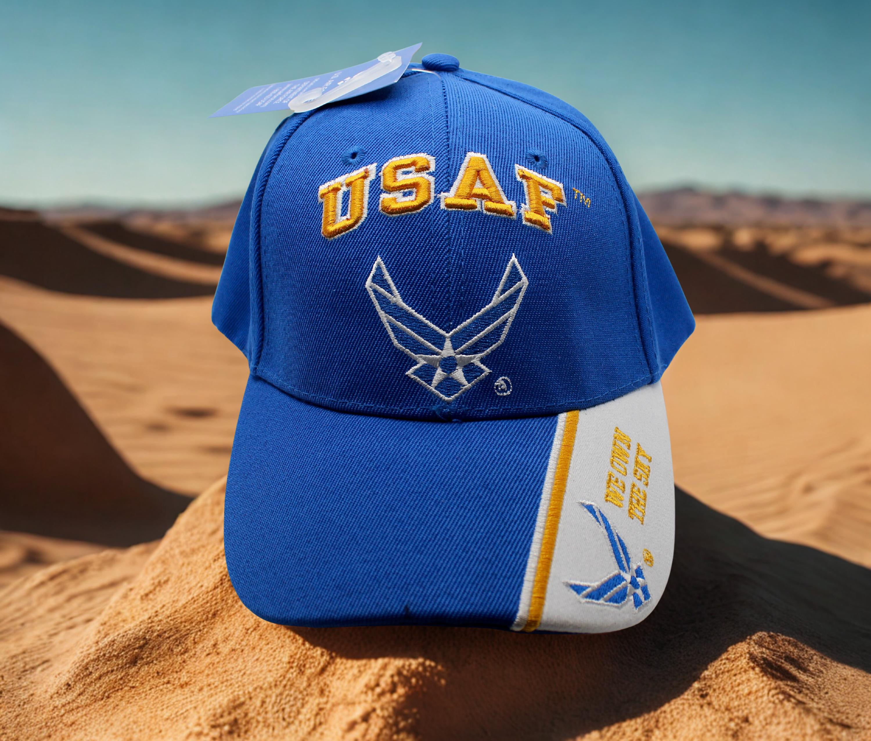 USAF “we Own the Sky” Light Blue Air Force Baseball Cap