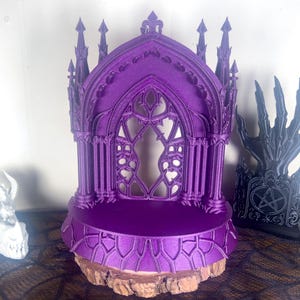 Gothic Cathedral Shelf Display, Dark Decor Accent for Home Styling