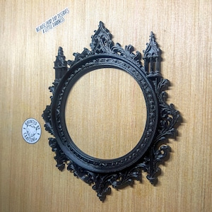 3D printed ornate frame capturing eerie beauty and decay aesthetics