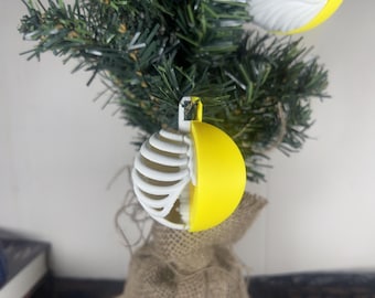Skeleton Christmas Ornament – Ribcage Design, Dark Decor