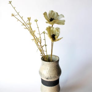 Handmade Raku Ceramic Vase- Unique Artisanal Vase for Decorative Display
