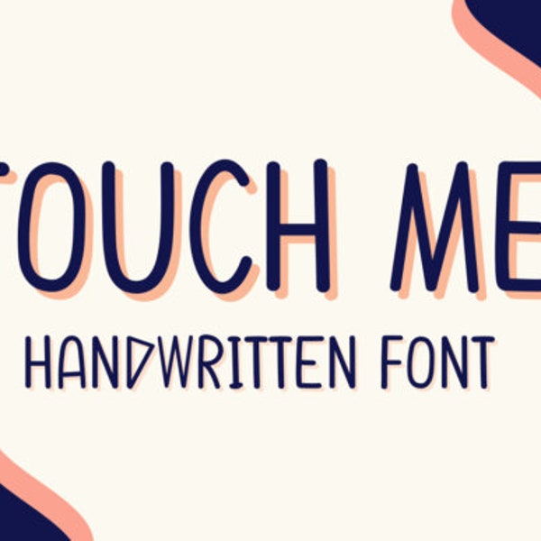 Touch Me Font, Serif Font, Retro Font, Display Font, Calligraphy Font, Classic Font, Elegant Font Procreate Font, Branding Font