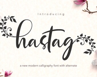 Hastag Font, Display Fonts, Playful Font, Kids Fun Font, Wedding Fonts, Handwritten Fonts, Crafting Fonts, Canva Fonts