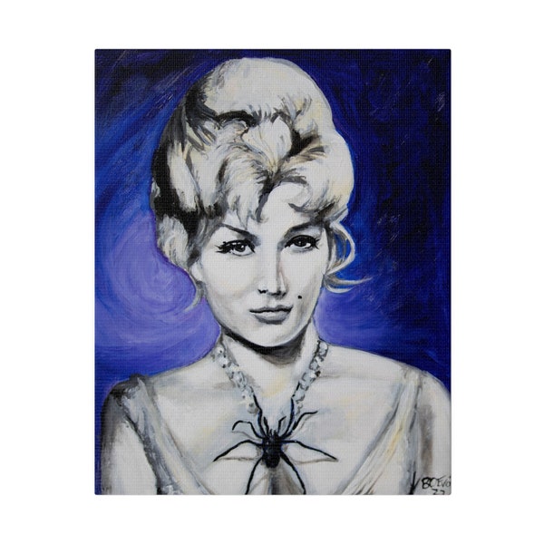 Zsa Zsa Gabor Dangerous Fashion Series Matte Canvas, Stretched, 0.75"