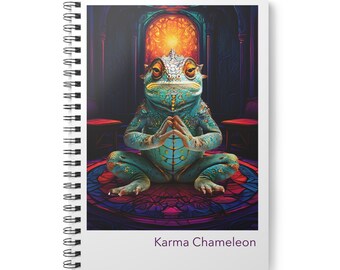 Taccuino con copertina morbida con rilegatura a spirale Karma Chameleon, A5