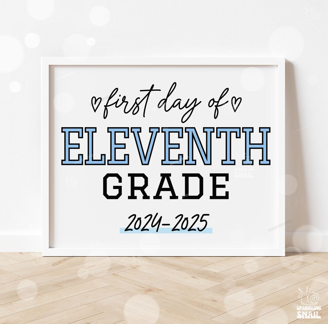 First Day of 11th Grade Sign Printable - Il 1080xN.6192494132 5saq 
