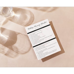 Wedding Checklist Wedding Planning Checklist Printable Wedding ...