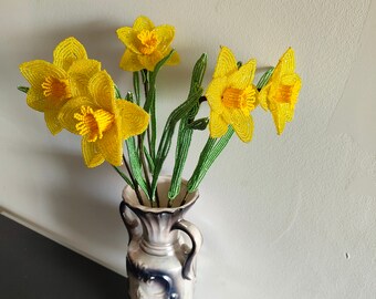 daffodil flower french beaded flowers daffodil flower arrangements