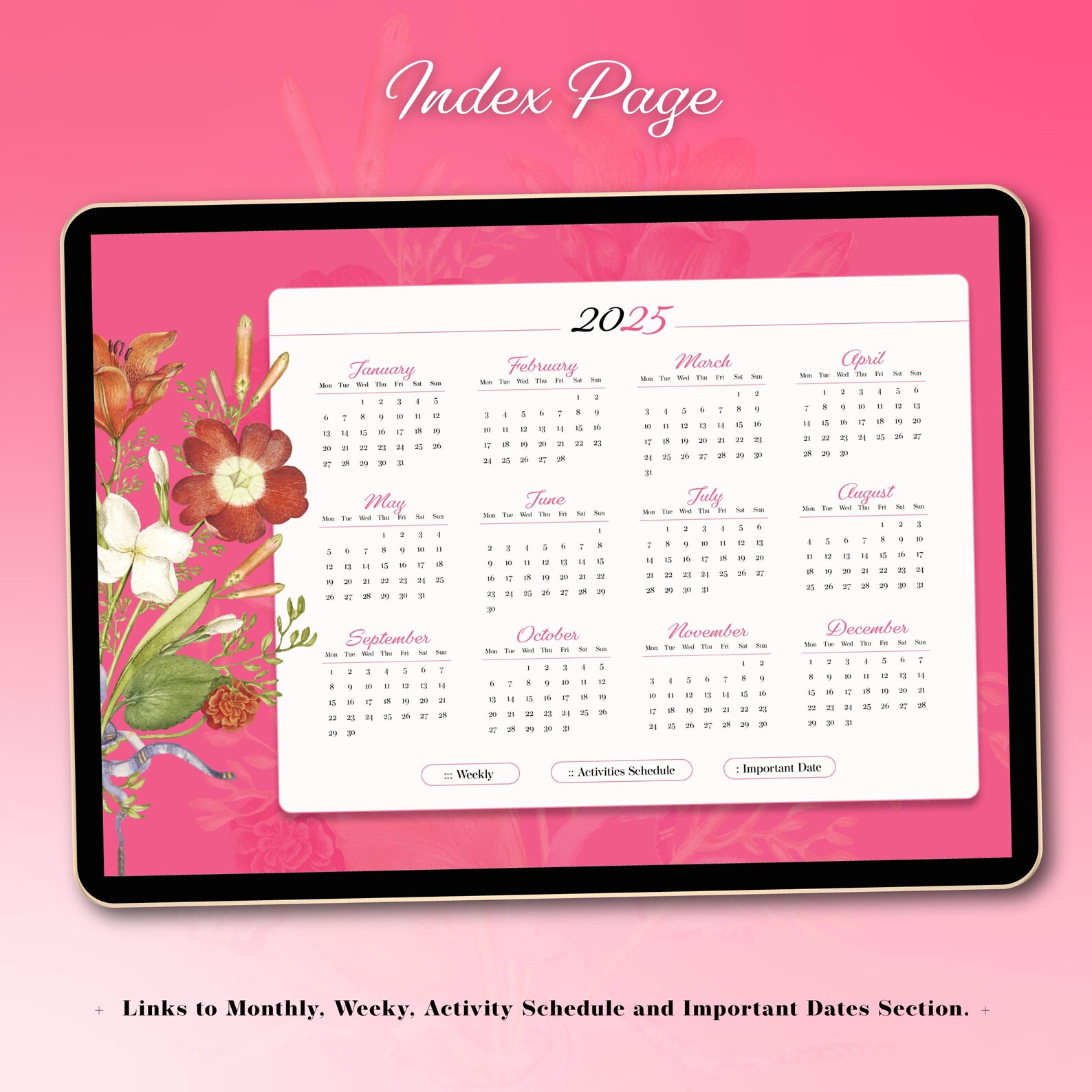 2025 Digital & Printable Planner for Work-life Balance - Weekly ...