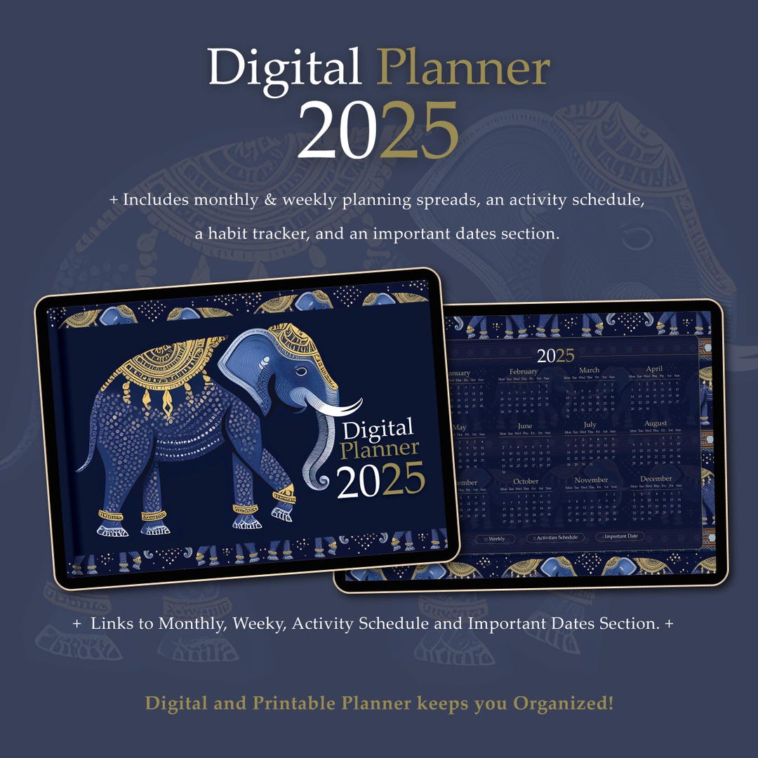 2025 Digital & Printable Planner for Work-life Balance - Weekly ...