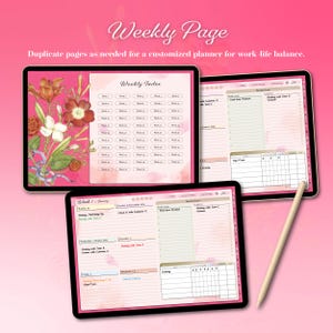 2025 Digital & Printable Planner for Work-life Balance - Weekly ...