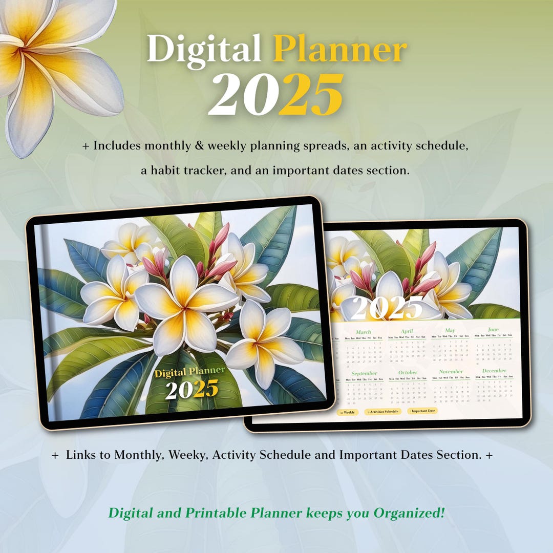 2025 Digital & Printable Planner for Work-life Balance - Weekly ...