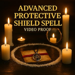 Prueba de video del hechizo de escudo protector avanzado/Ritual poderoso para protección energética, eliminación de la negatividad, bloqueo del mal de ojo y defensa espiritual.