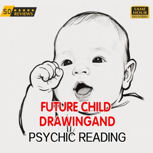 telepathy Future Baby Child Sketch Tarot Psychic Reading  Same-hour Spirit Vision  Gender Insight & Personality Portrait