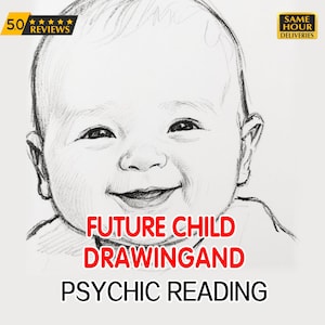 telepathy Future Baby Child Sketch Tarot Psychic Reading  Same-hour Spirit Vision  Gender Insight & Personality Portrait