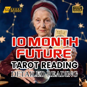 10 Month Future Tarot Reading Same Hour Delivery Relationship life love Psychic Predictions medium reading intuitive reading
