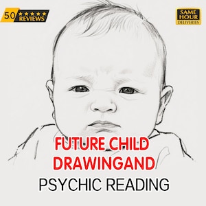 telepathy Future Baby Child Sketch Tarot Psychic Reading  Same-hour Spirit Vision  Gender Insight & Personality Portrait