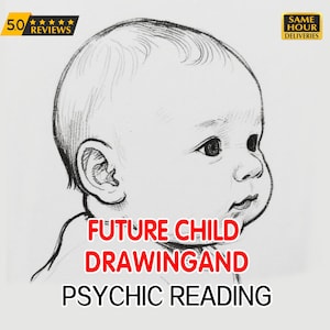 telepathy Future Baby Child Sketch Tarot Psychic Reading  Same-hour Spirit Vision  Gender Insight & Personality Portrait