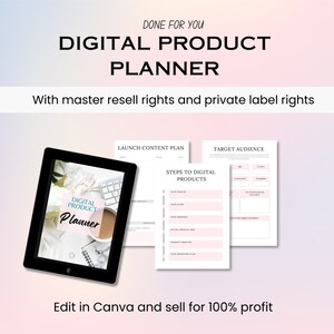Digital Product Planner Ebook  PLR MRR