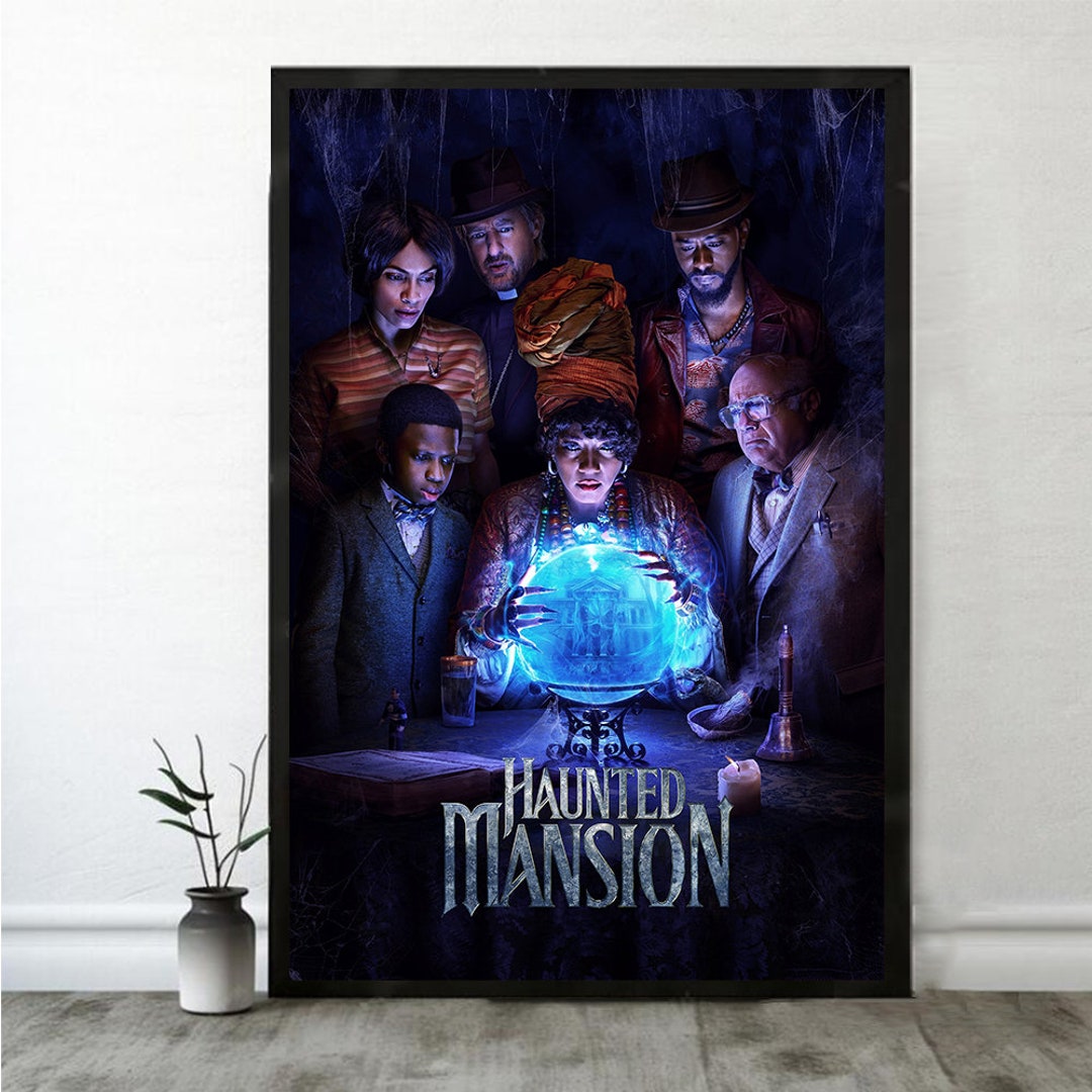 Haunted Mansion Movie Poster Vintage Poster Movie Art Printing Wall