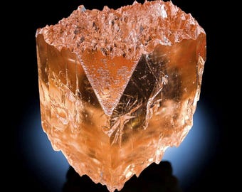Etched Palm Tree Topaz Crystal: Raw Gemstone from Skardu, Pakistan