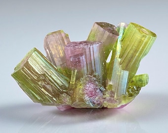 Rare Natural Bi-Color Tourmaline Crystal Cluster | 17g | Paprok, Afghanistan