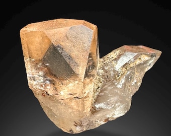 Natural Terminated Topaz Crystal with Quartz – 8g Rare Mineral Specimen from Skardu Pakistan | Collectible Gemstone Crystal - Miniature