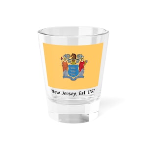 New Jersey Shot Glass, 1.5oz