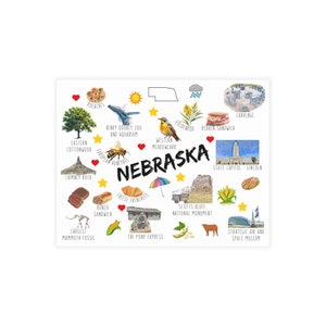 Nebraska - Pacotes de cartões postais (envelopes não incluídos)