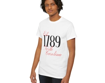 Camiseta unisex de algodón pesado de Carolina del Norte
