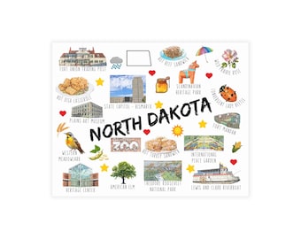 North Dakota - Postcard Bundles (envelopes not included)