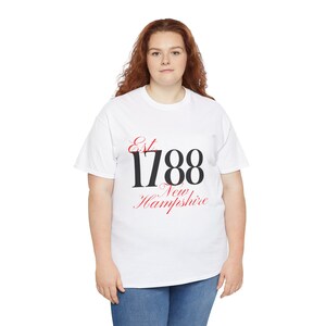 New Hampshire Unisex aus schwerer Baumwolle T-Shirt