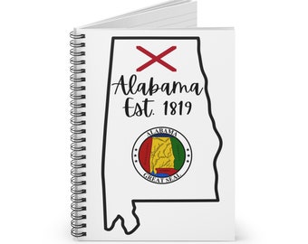 Alabama - spiraalvormig notitieboekje - gelinieerde lijn