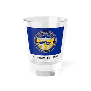 Nebraska Shot Glass, 1.5oz