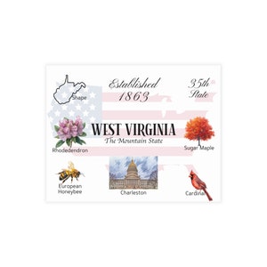 West Virginia - Pacotes de cartões postais (envelopes não incluídos)
