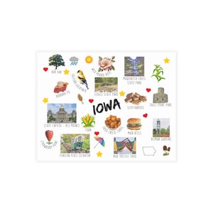Iowa - Pacotes de cartões postais (envelopes não incluídos)