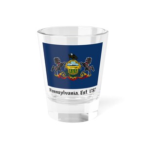 Pennsylvania Shot Glass, 1.5oz