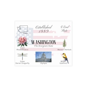 Washington - Pacotes de cartões postais (envelopes não incluídos)