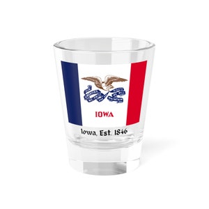 Iowa Shot Glass, 1.5oz