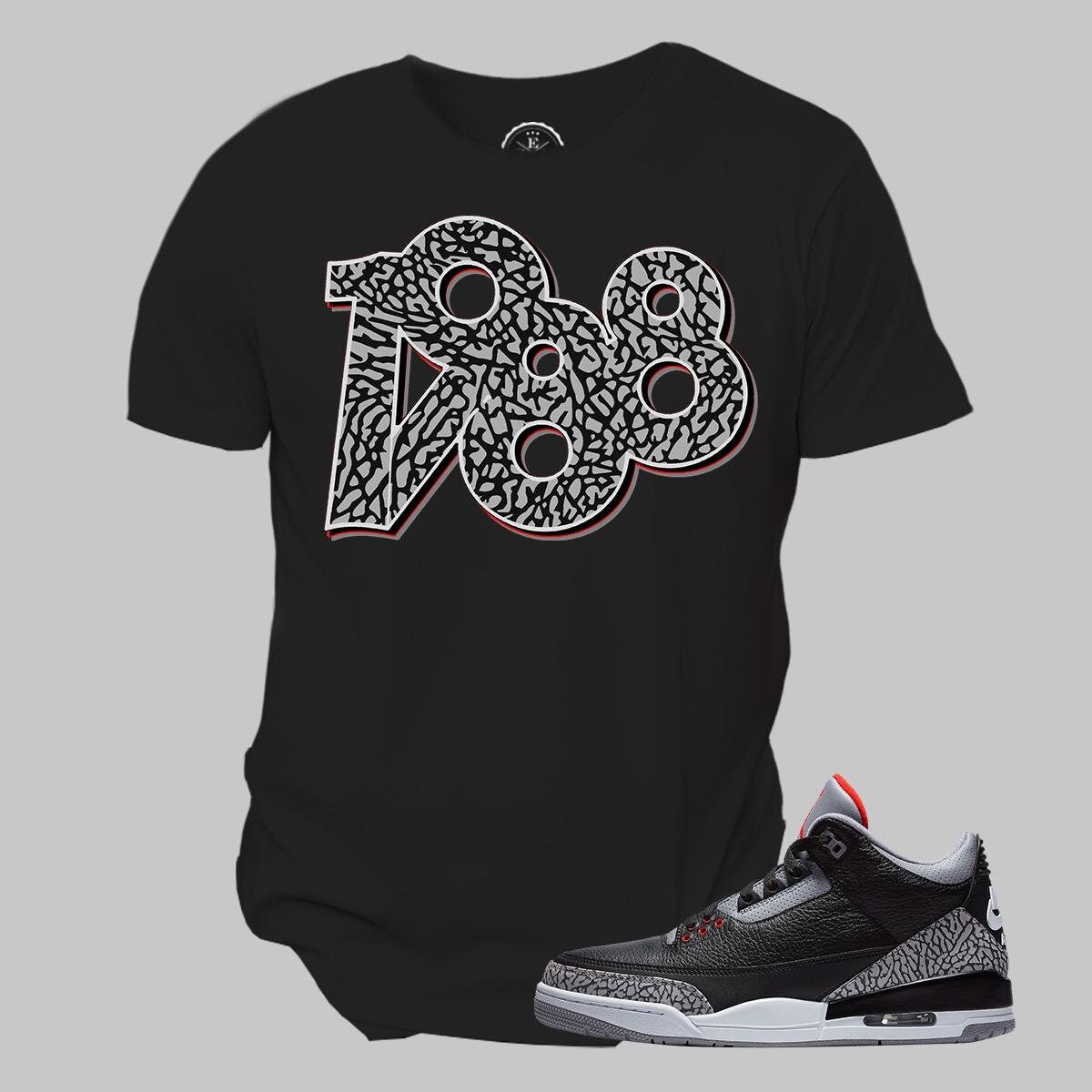 jordan 3 black cement shirt