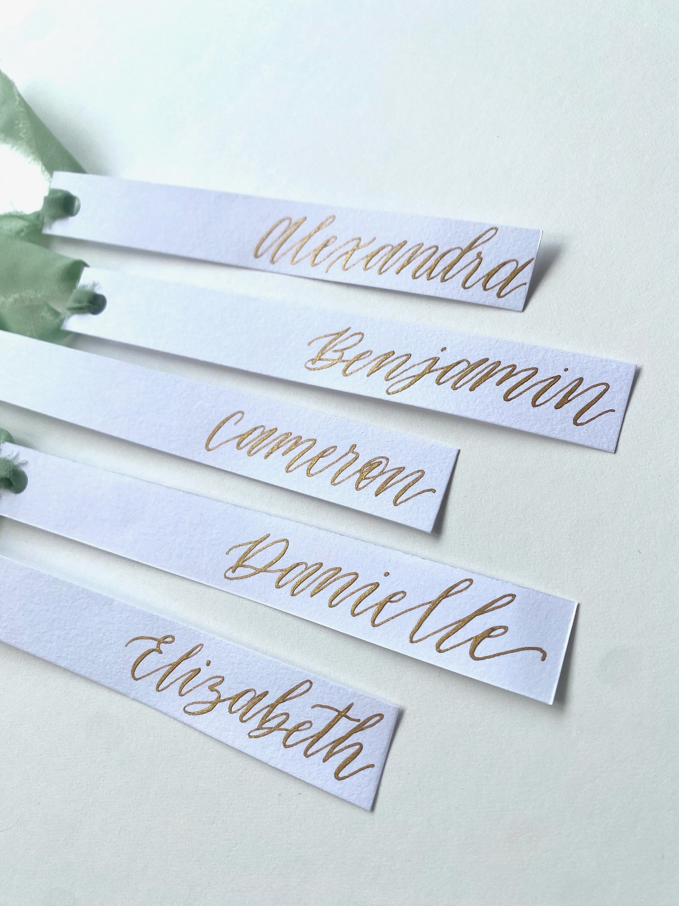 Bookmark Seating Card Bookmark Place Cards With Ribbon - 6 in X 1 In - Etsy