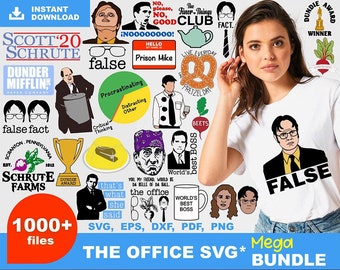 1.000+ The Office Bundle SVG, The Office SVG-Dateien für Cricut, The Office TV Show, The Office Clipart, The Office Vector