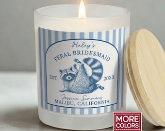 Feral Raccoon Bridesmaid Proposals Gifts For Bridesmaids Personalized Funny Bridesmaid Proposal Gifts Summer Bridesmaid Gifts Custom J235
