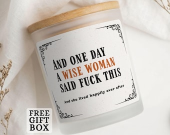 Funny Retirement Gifts Wise Woman Candle Retired Party Present Retirement Gift Funny Retirement Candle Gift For Retirement Divorce Gift J244