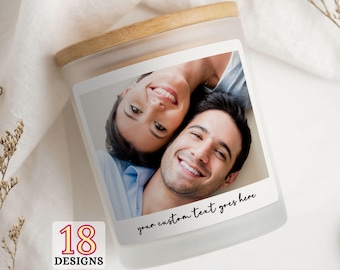 Custom Photo Candle Bridesmaid Proposal Personalized Candle Birthday Gift Custom Photo Gift Anniversary Gift Engagement Graduation Gift J238