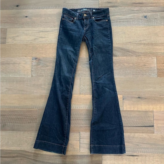 Y2K Vintage Guess Low Rise Wide Flare Guess Jeans,