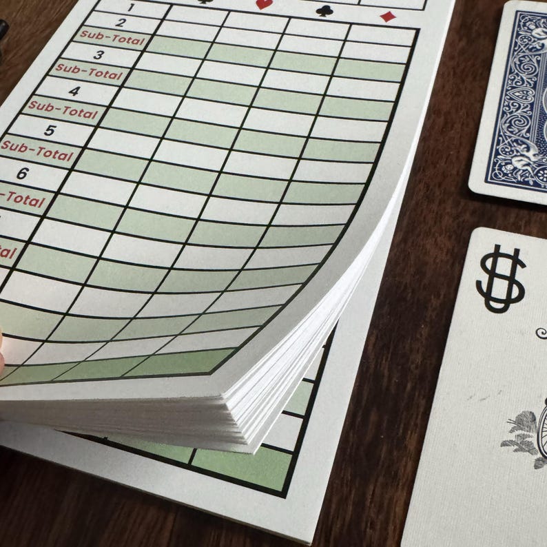 9 Hole Golf Card Game Score Pads great Stocking Stuffer - Etsy